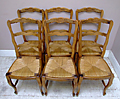 set of 6 French dining chairs